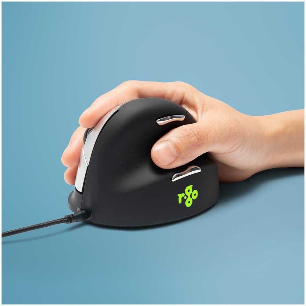 R-Go HE Mouse, mouse ergonomico, Medio (165-195mm), destrorso, cablata - Foto 1