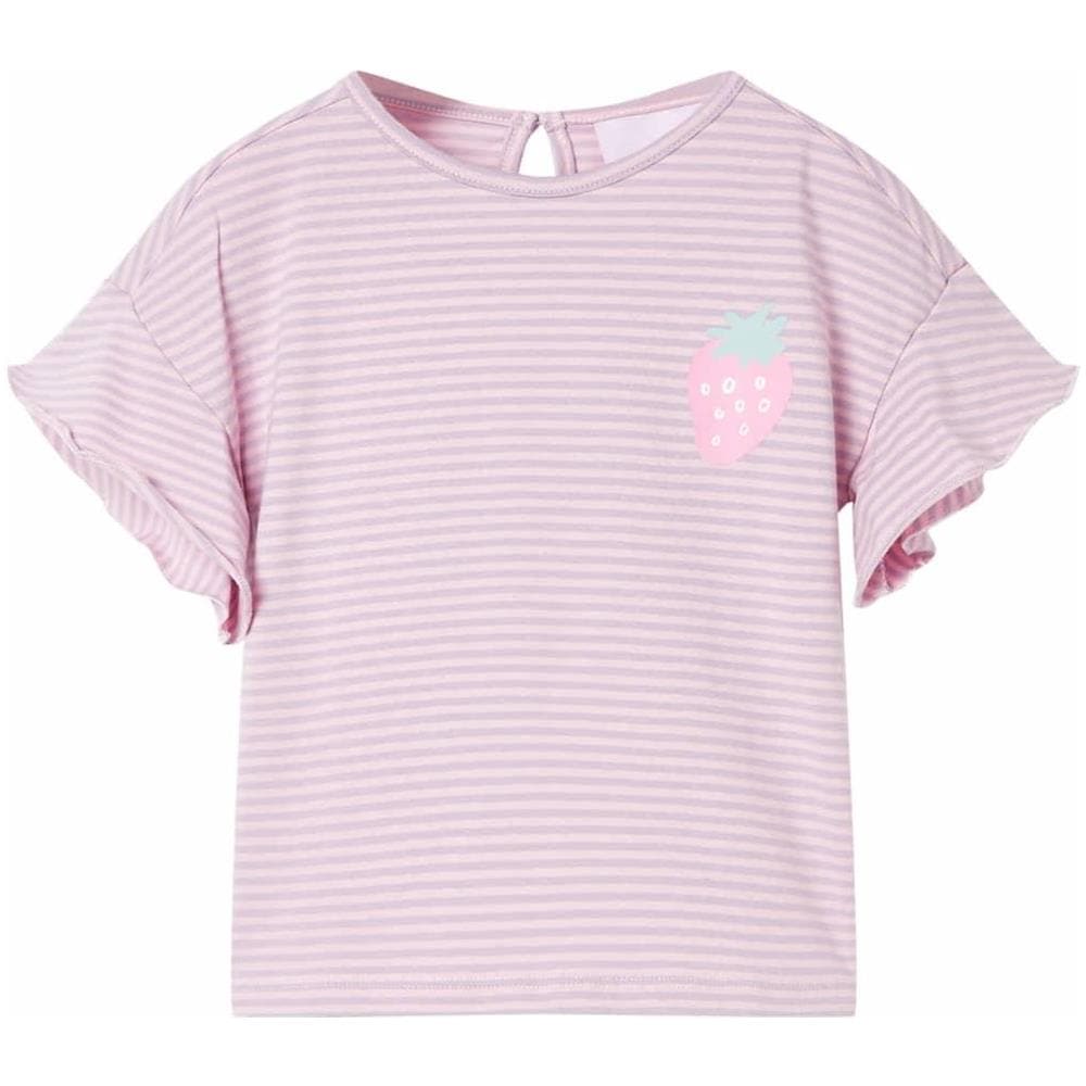 Maglietta da Bambina con Maniche a Volant Lilla 116 - Foto 1