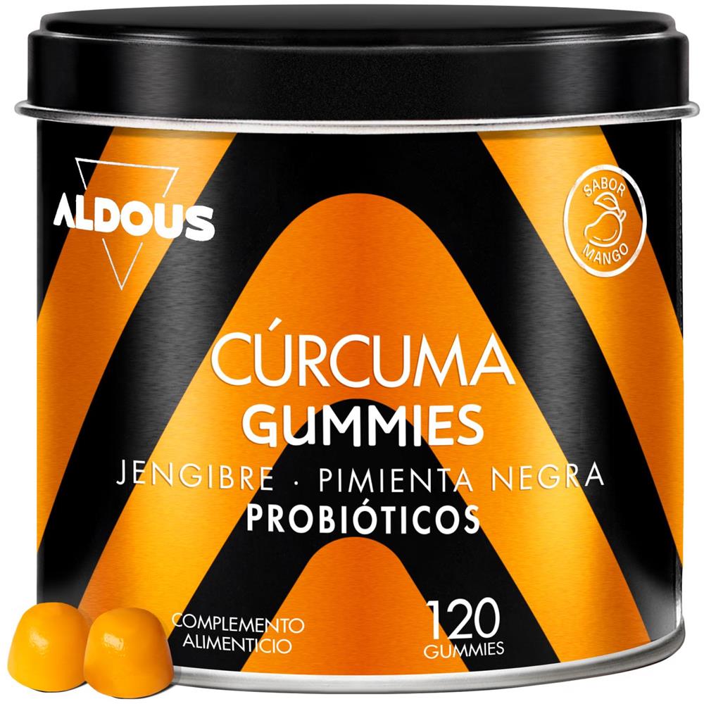 Curcuma con zenzero e pepe nero + probiotici - 2500 mg - 120 gummies - Foto 1