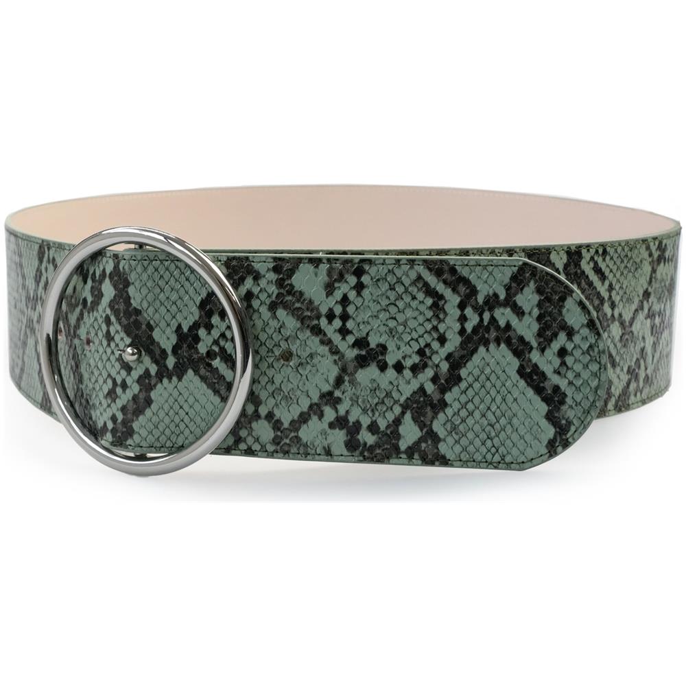 Cintura Doppia Fibbia Stampa Serpente - Foto 1