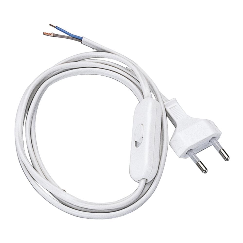 Cavo Di Alimentazione 250v, H03vvh2-F, 1,5 Mt Bianco - Foto 1