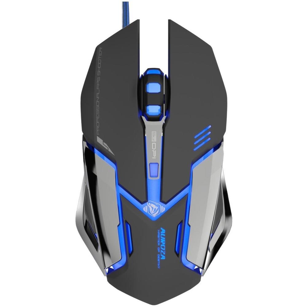 Mouse Gaming USB 4000dpi 6 Tasti Nero Auroza EMS639 - Foto 4