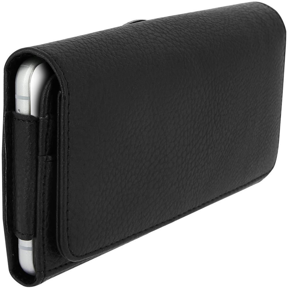 Custodia Portafoglio Nera Per Smartphone 6' - Attacco Per Cintura - Foto 1