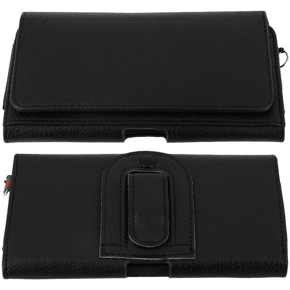 Custodia Portafoglio Nera Per Smartphone 6' - Attacco Per Cintura - Foto 2