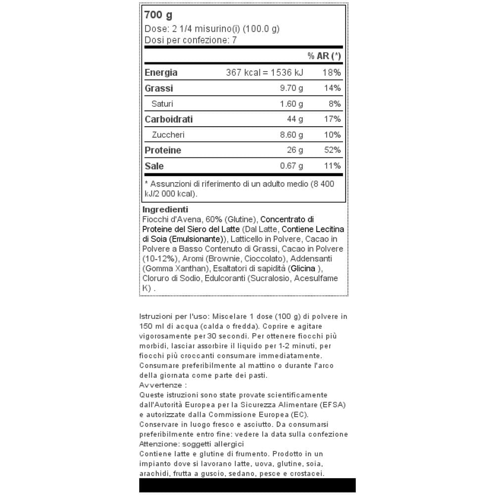 Protein Breakfast 700 G - Brownie Al Cioccolato - Foto 2