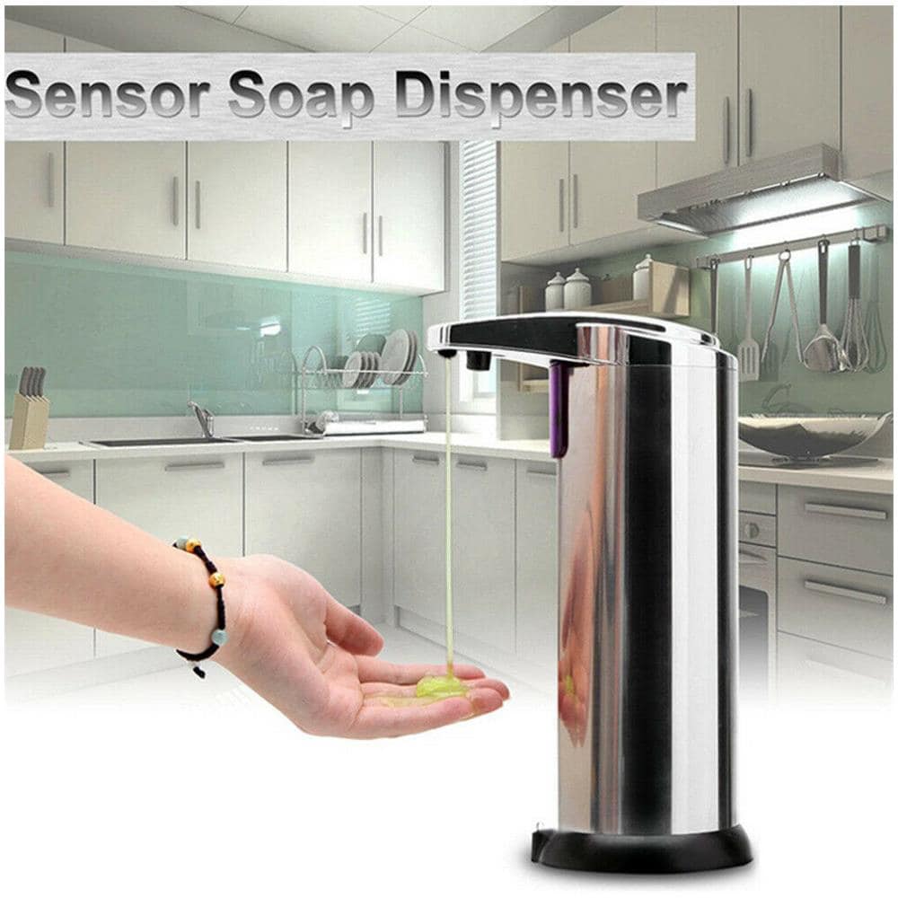 Dispenser Sapone Gel Disinfettante Automatico Igienizzante Sanificante 250 Ml Erogatore Sensore A Infrarossi Per Mani Anti Germi E Batteri - Foto 2