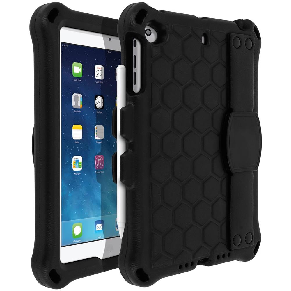 Cover Ipad Mini 1 / 2 / 3 Ibrida Impugnatura Supporto Tracolla Nero - Foto 1