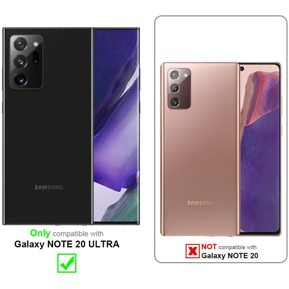 Cadorabo Custodia Compatibile Con Samsung Galaxy Note 20 Ultra In Liquid Nero - Coperchio Protettivo In Silicone Tpu Flessibile Con Anello - Foto 2