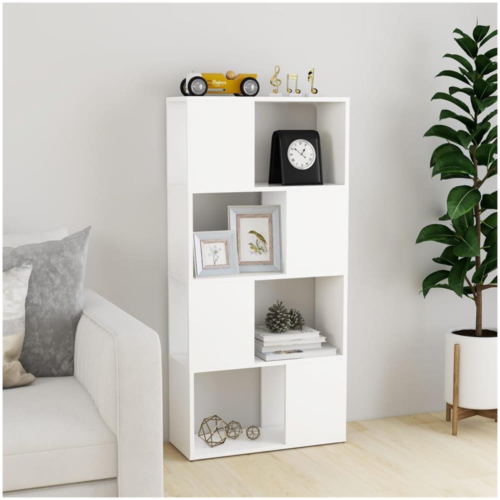 Libreria /Divisorio Bianco 60x24x124,5 cm in Truciolato - Foto 3