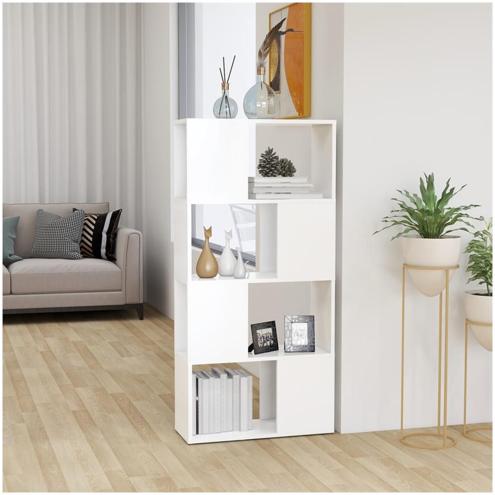 Libreria /Divisorio Bianco 60x24x124,5 cm in Truciolato - Foto 1