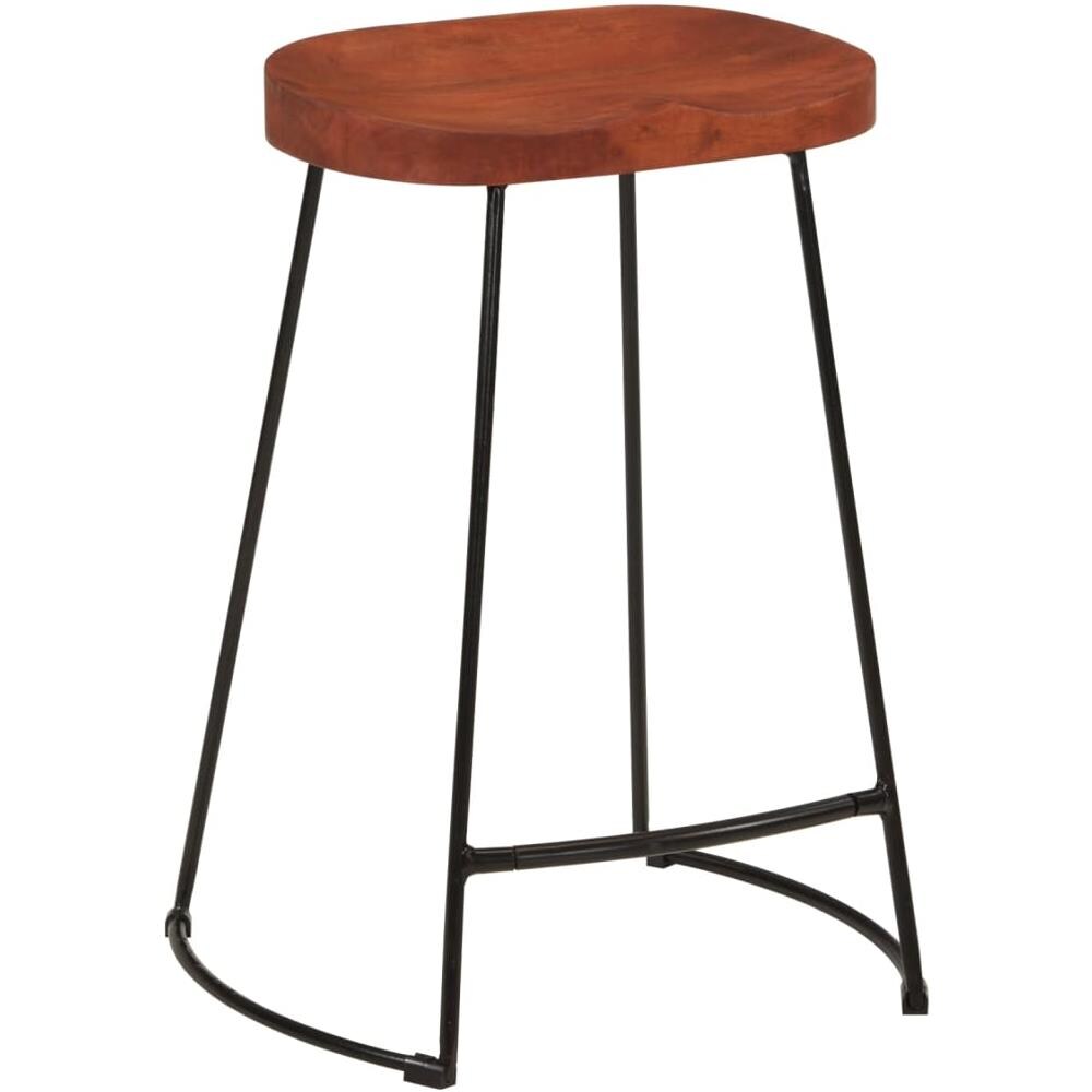 Sgabelli Da Bar Gavin 2 Pz 45x40x63 Cm Legno Massello Di Mango - Foto 2