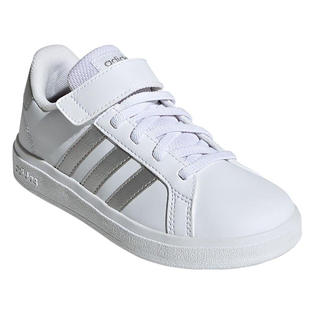 Gw6516 Grand Court 2.0 Sneakers Scarpe Junior Pelle Bianco Bianco 30 - Foto 1