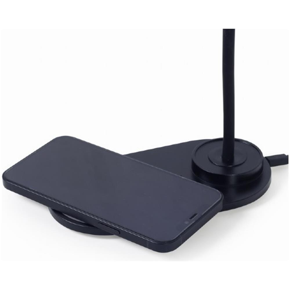 Lampada Da Tavolo Con Caricatore Wireless Nero Gembird - Foto 2