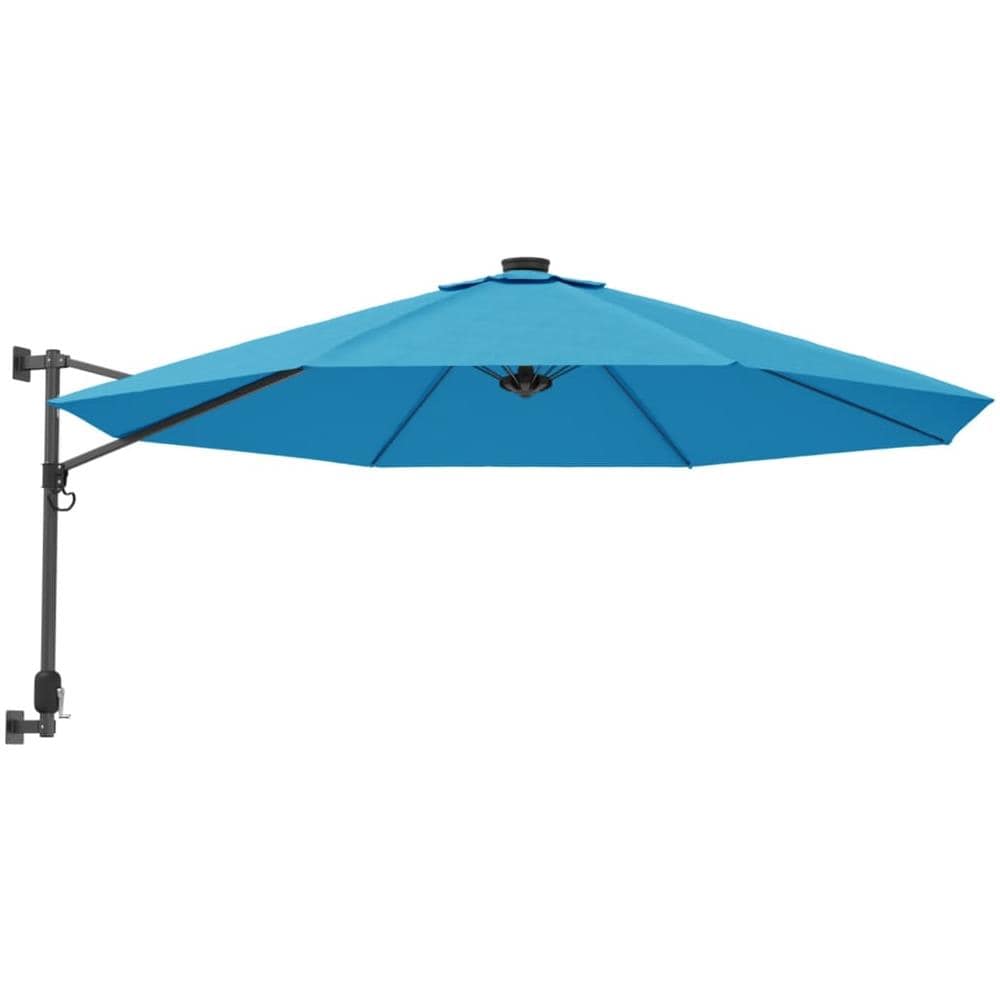 Ombrellone A Parete Con Led Blu Mare 290 Cm - Foto 2