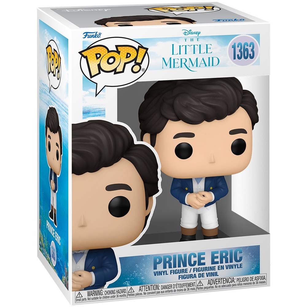 Deluxe Pop! The Little Mermaid - Live Action- Vinyl Figure Ariel & Friends Prince Eric 9 Cm - Foto 3