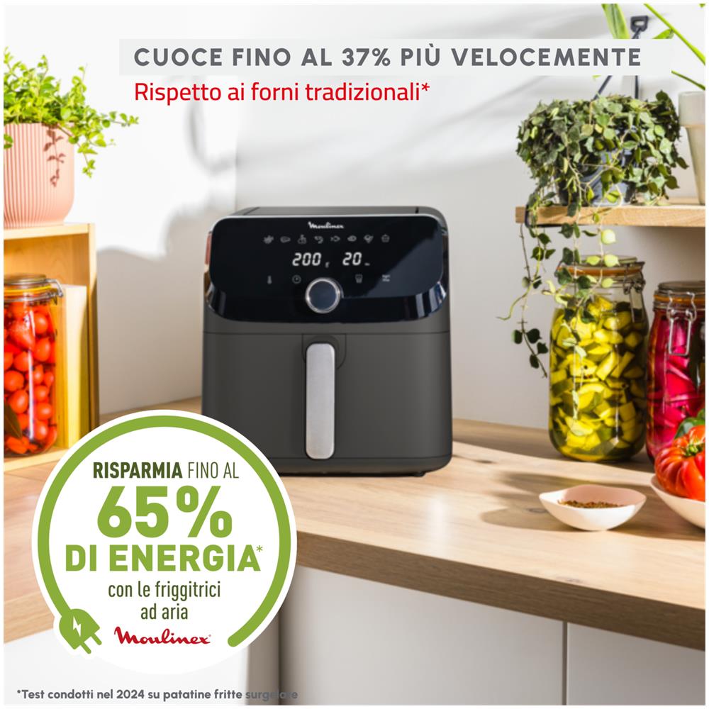 Easy Fry Mega Friggitrice ad aria Coal Grey 7.5L EZ855HF0 - Foto 8