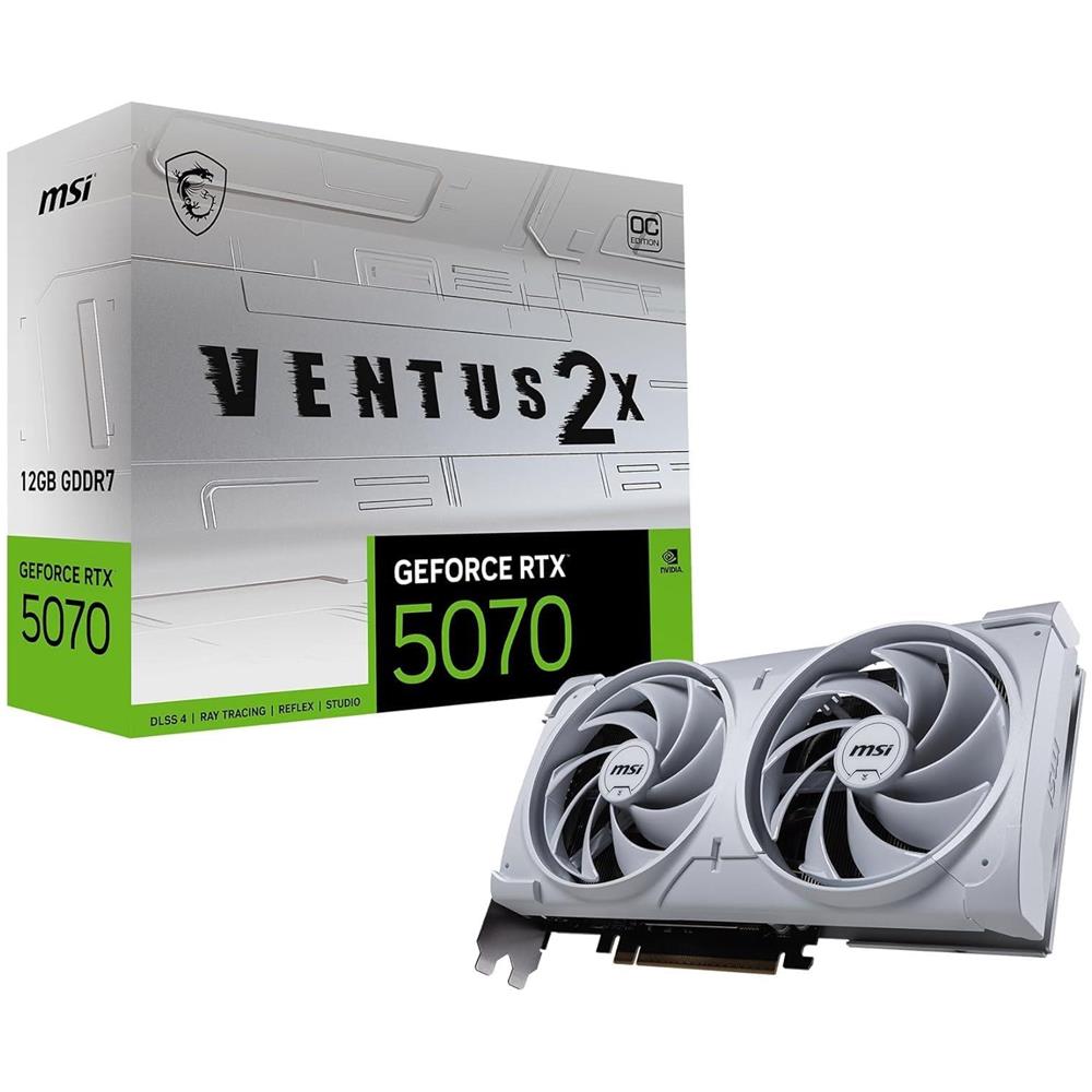 GeForce RTX 5070 12G VENTUS 2X OC 12 GB GDDR7 PCI Express 5.0 2 x Ventola - Foto 1