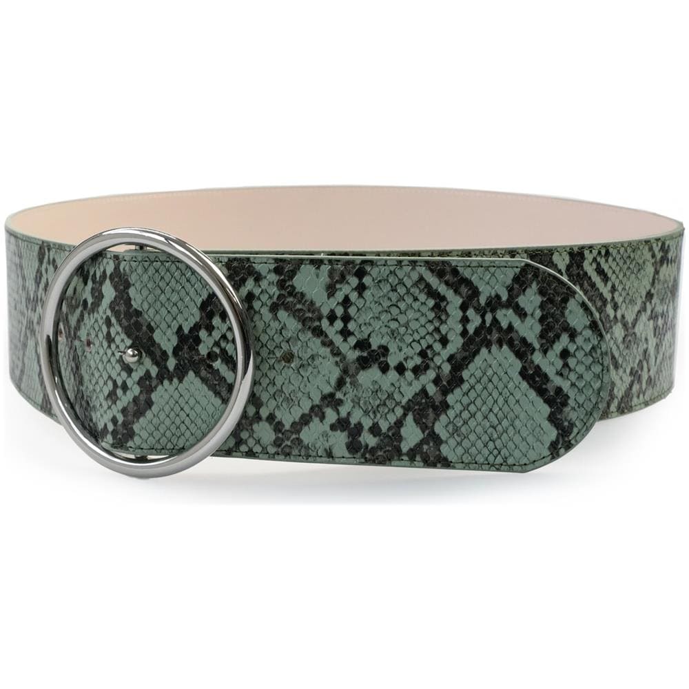 Cintura Doppia Fibbia Stampa Serpente - Foto 1