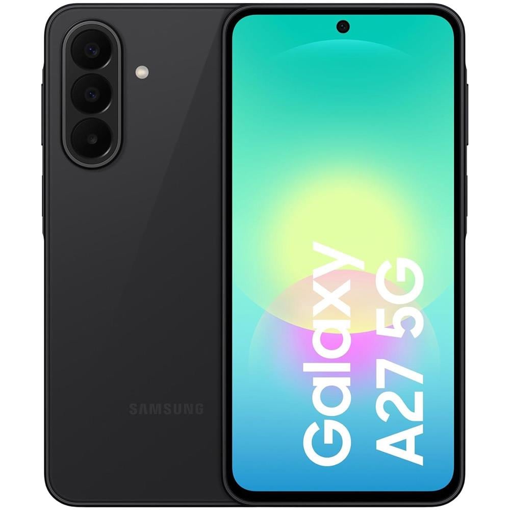 Galaxy A27 5G 128GB 6GB Ram Display 6.7" Super AMOLED FHD+ 120Hz Main Camera 50+5+2MP Selfie 12MP Dual nanoSim (1 eSim) Android 16 Snapdragon 6 Gen3 5000mAh Black - Foto 1
