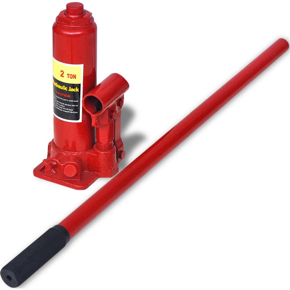 Rampe di Sollevamento Riparazione Auto 2 pz Acciaio Rosso - Foto 8