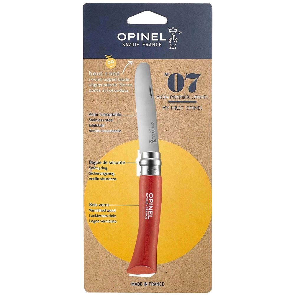 Coltello Virobloc Inox N. 7 P. ta Ton. rosso - Foto 2