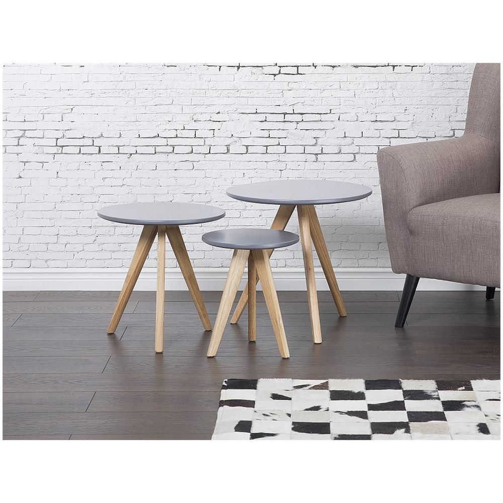 Set Di Tavoli Vegas Set Di 3 Grigio - Foto 1