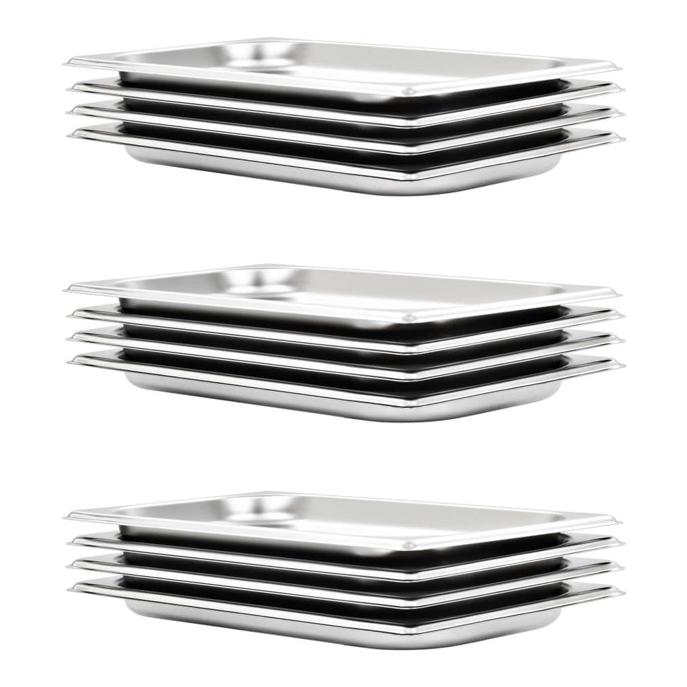 Contenitori Per Alimenti 12 Pz Gn 1/3 20 Mm In Acciaio Inox - Foto 1