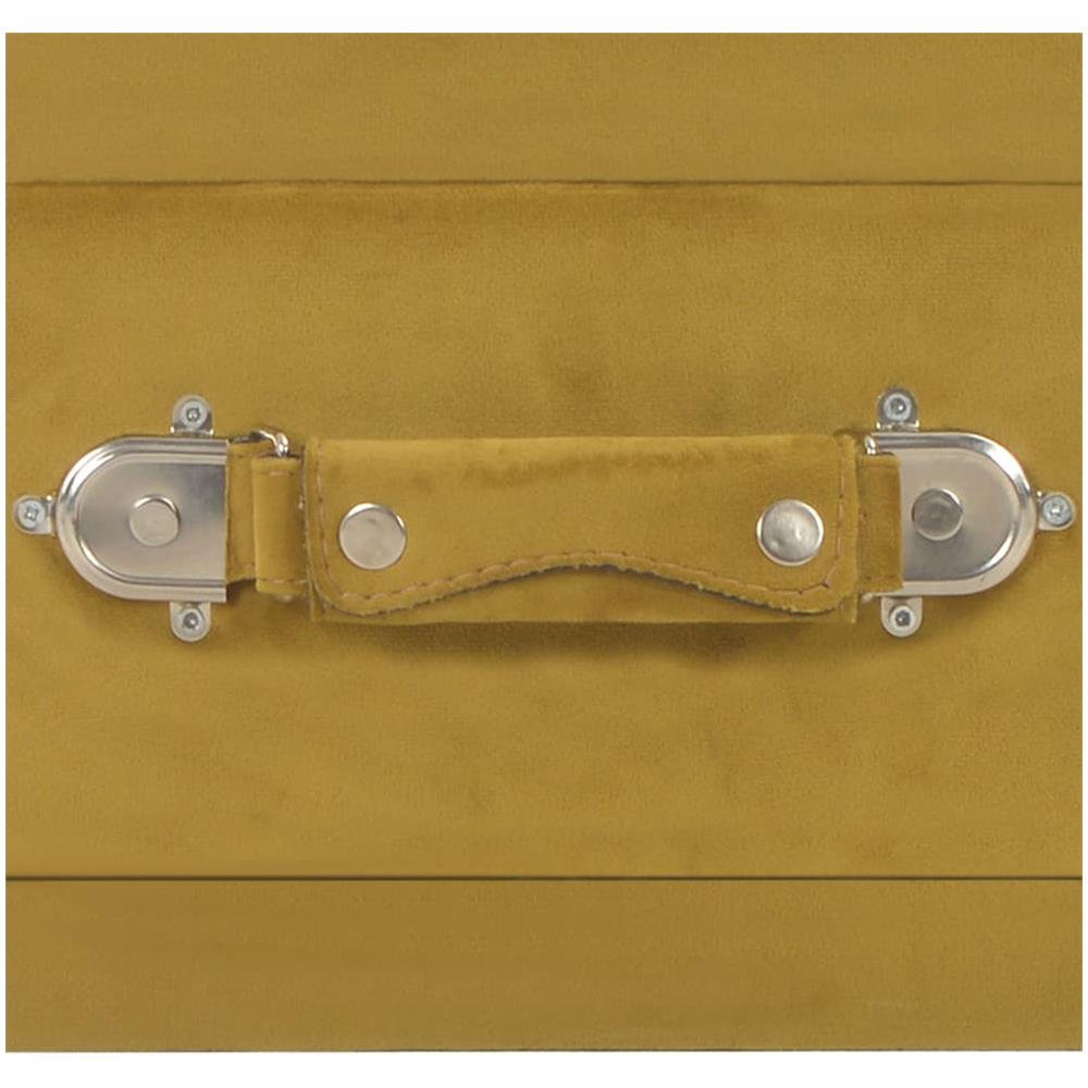 Comodini Senape 2 Pz 40x35x40 Cm In Velluto - Foto 8