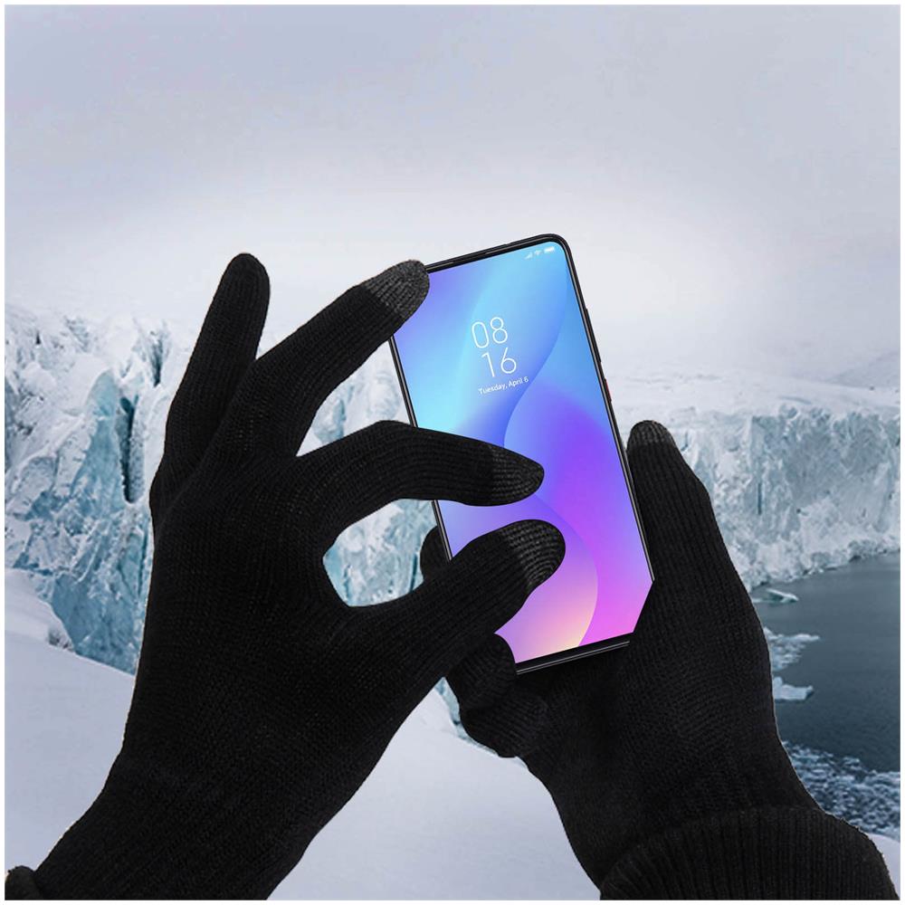 Guanti Pour Touchscreen Uomo Fluidità Touch Conservata Akashi Nero - Foto 2