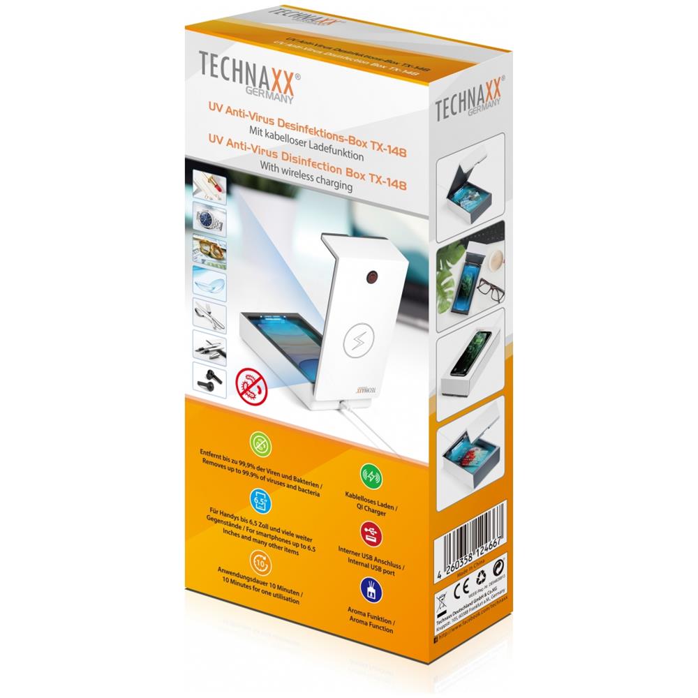 Box Disinfettante Uv Anti Virus Sterilizzatore Portatile Ricarica Qi - Foto 3