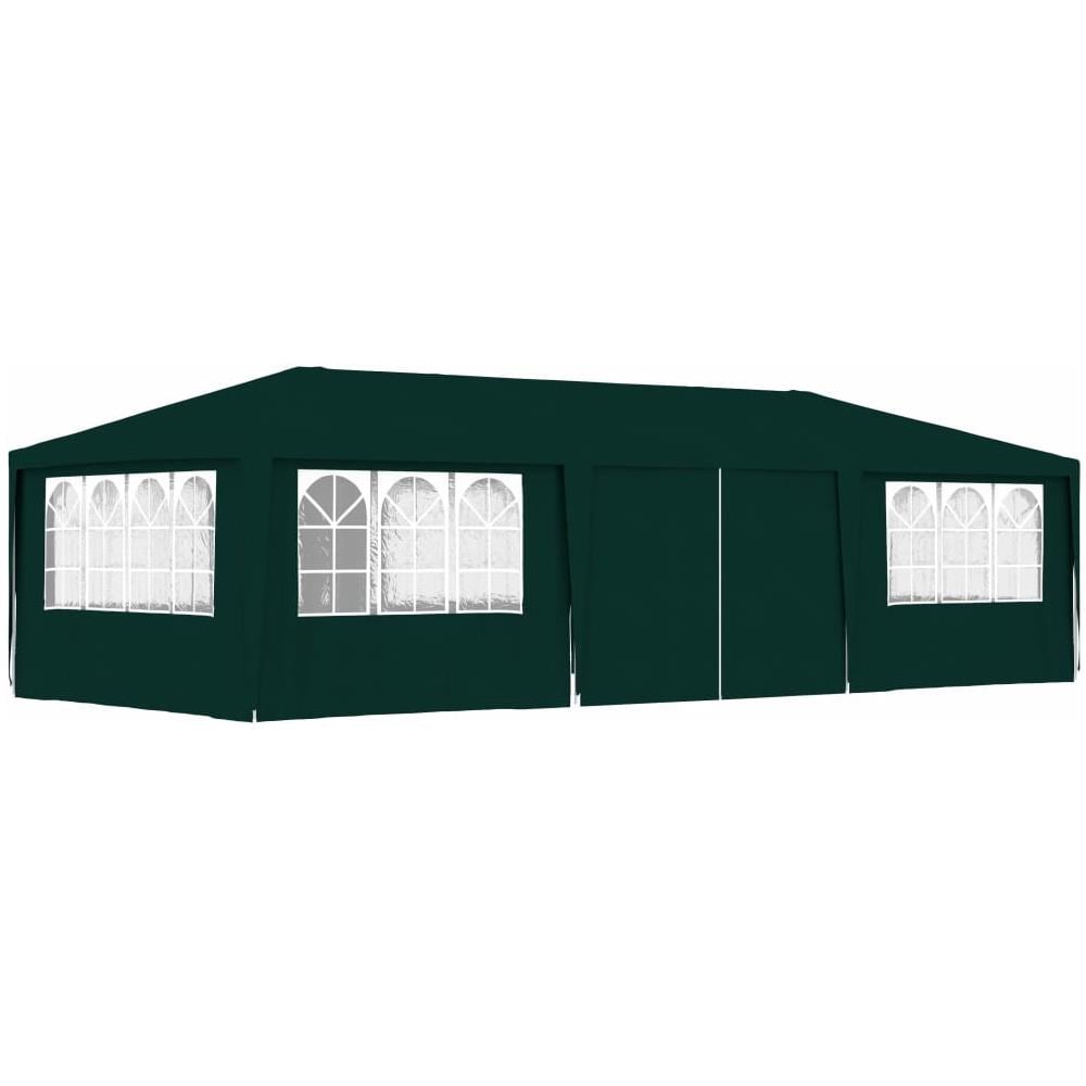 Gazebo Professionale Con Pareti 4x9 M Verde 90 G / m² - Foto 1