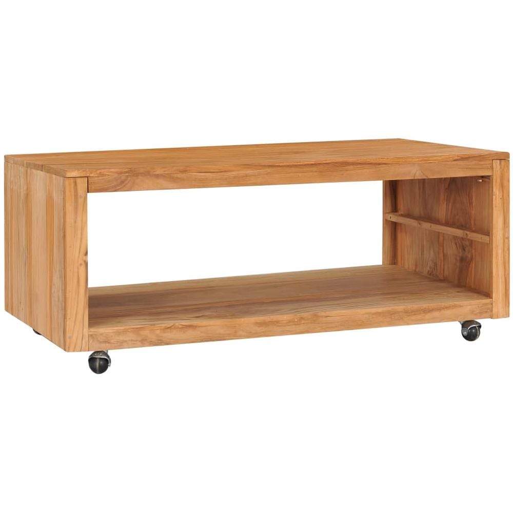 Tavolino Da Caffè 110x60x40 Cm In Legno Massello Di Teak - Foto 1