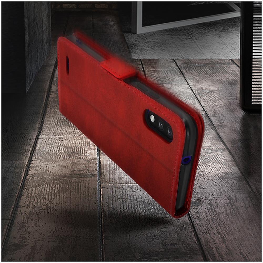 Custodia Lg K22 Vintage Style Portacarte Supporto Video Rosso - Foto 5