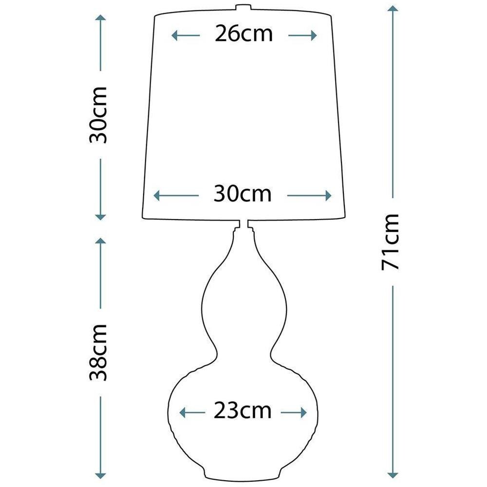 Lampada Da Tavolo A 1 Luce Blu, E27 - Foto 1