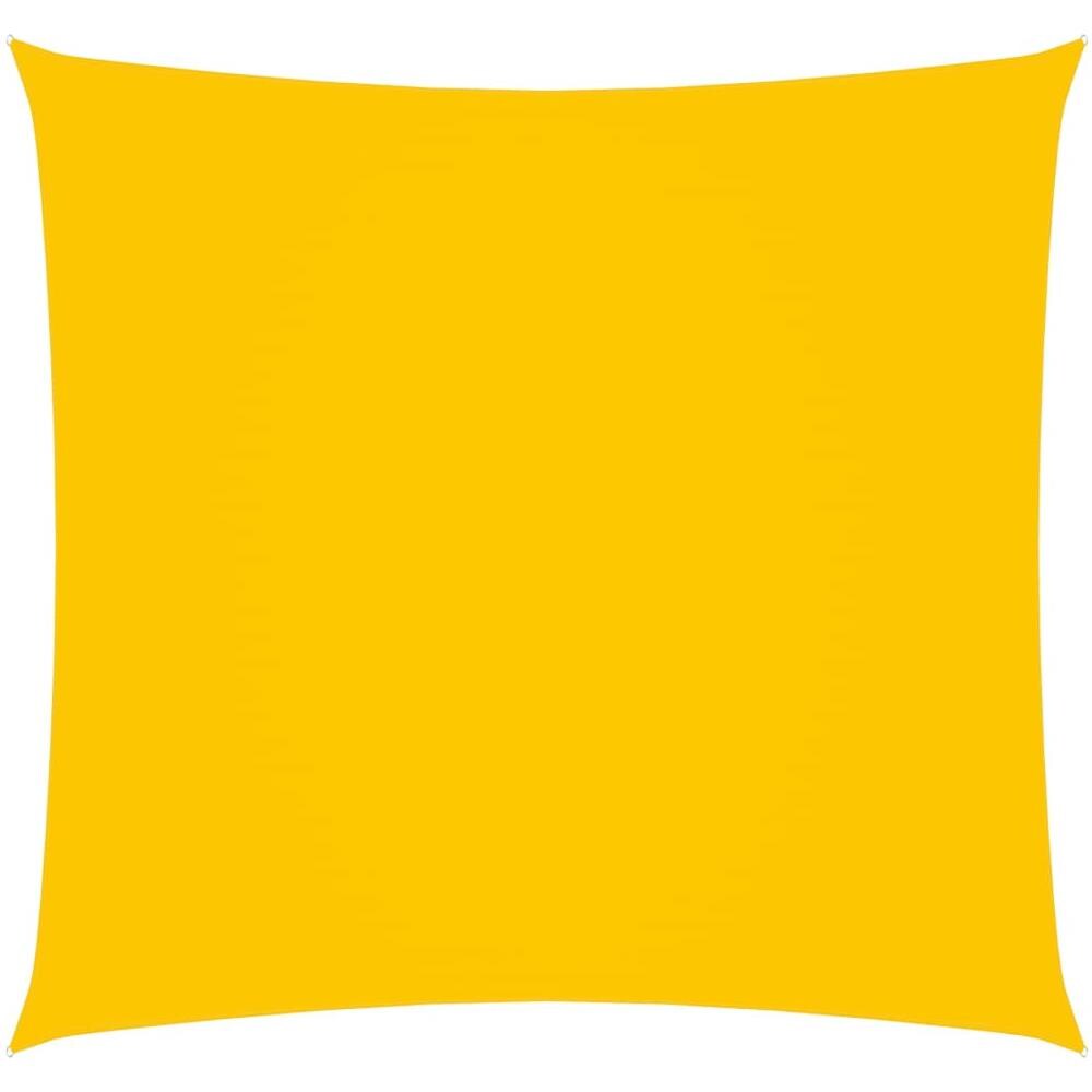 Parasole a Vela in Tela Oxford Quadrata 6x6 m Giallo - Foto 1