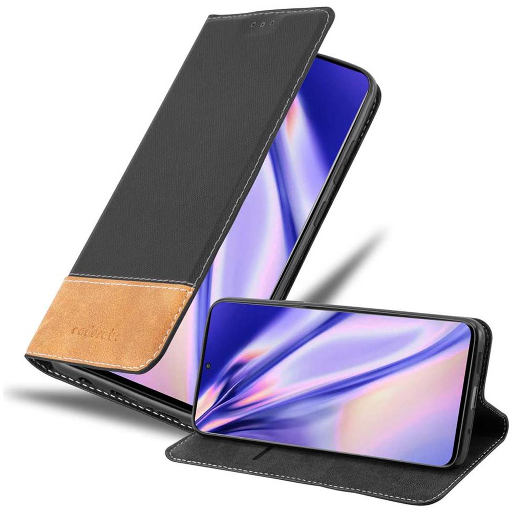 Custodia Compatibile Con Samsung Galaxy S20 In Nero Marrone - Coperchio Protettiva Con Chiusura Magnetica, Funzione Stand E Tasca Per Le Carte - Foto 1