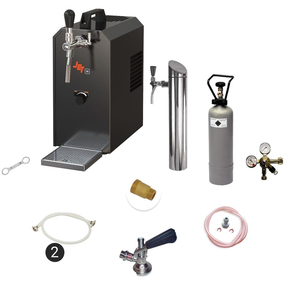 Set Completo Sottobanco - Spillatore Birra Jet 30 Raffreddatore A Secco A 1 Linea, Cassa Per Birra Da 35 Litri / H, Raffreddatore A Flusso - Foto 1