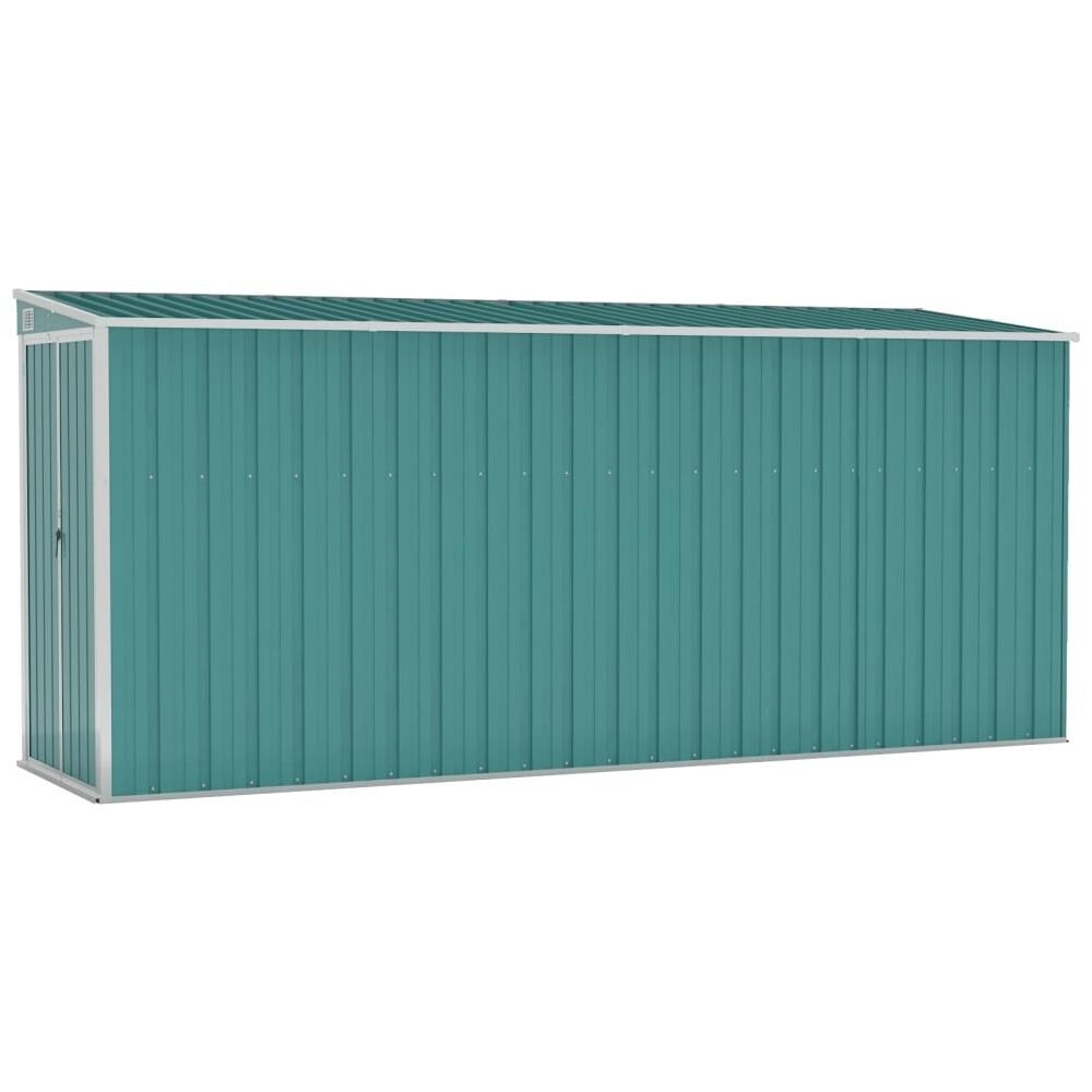 Capanno Giardino a Parete Verde 118x382x178 cm Acciaio Zincato - Foto 2