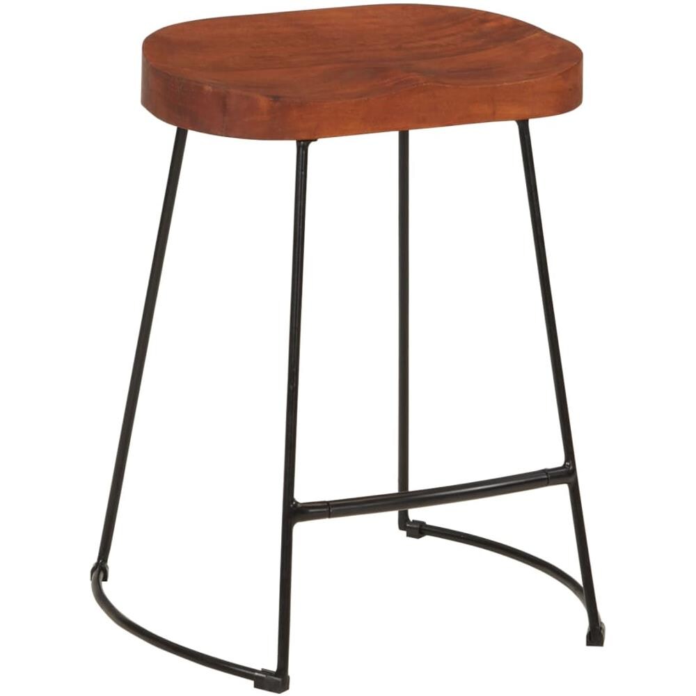 Sgabelli Da Bar Gavin 2 Pz 45x38x53 Cm Legno Massello Di Mango - Foto 2
