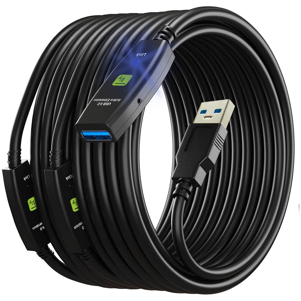 Cavo Usb 3.0 Attivo Prolunga Usb-a Con 3 Chipset Amplificatori Di Segnale 20m - Foto 1