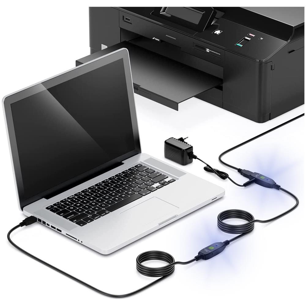 Cavo Usb 3.0 Attivo Prolunga Usb-a Con 3 Chipset Amplificatori Di Segnale 20m - Foto 2