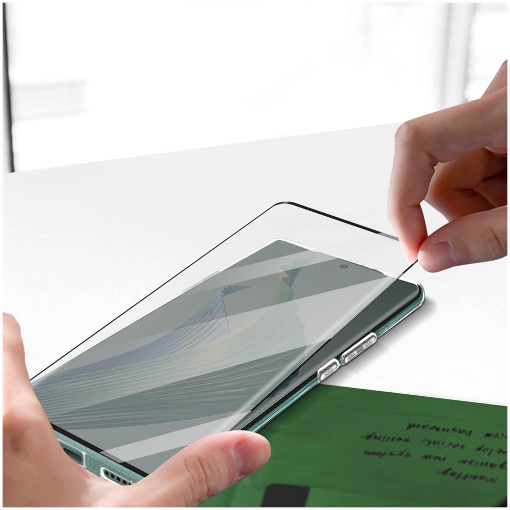 Cover Per Honor Magic 5 Lite 5g Trasparente + Vetro Temperato 9h Nero - Foto 5