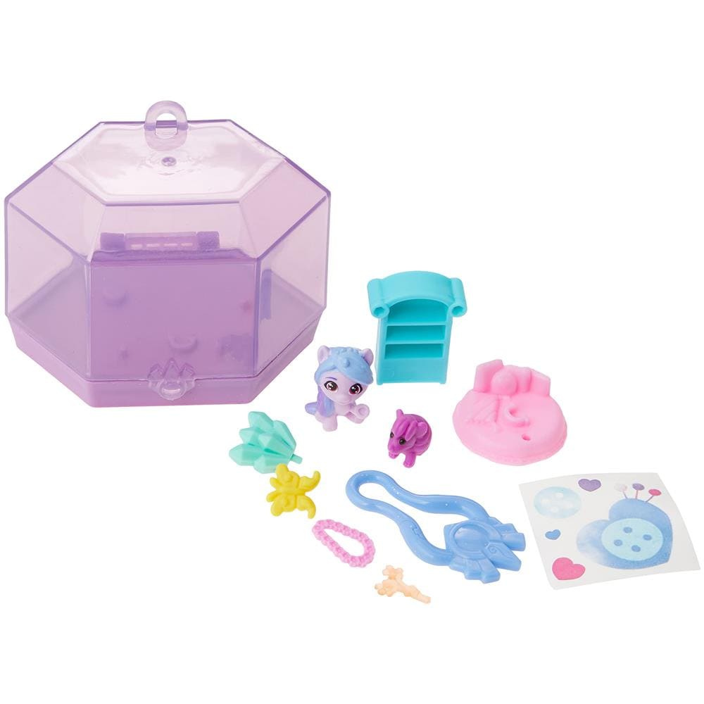 MY LITTLE PONY Mini World Portachiavi In Cristallo Magico Izzy Moonbow  Giocattolo Mini Set Da Gioco Portatile, Pony E Accessori Per Bambini Dai 