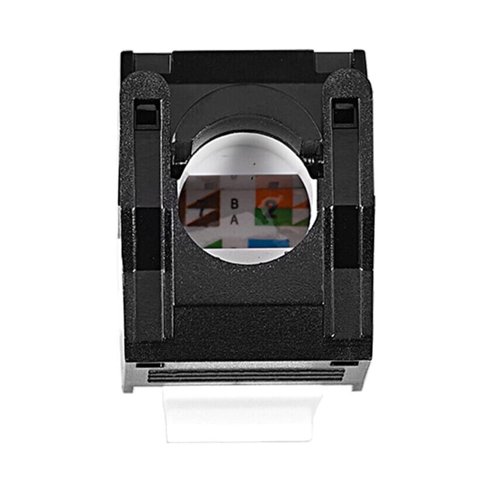 Frutto Keystone Rj45 Cat. 6a UTP Tool-free Colore Bianco / Nero - Foto 3