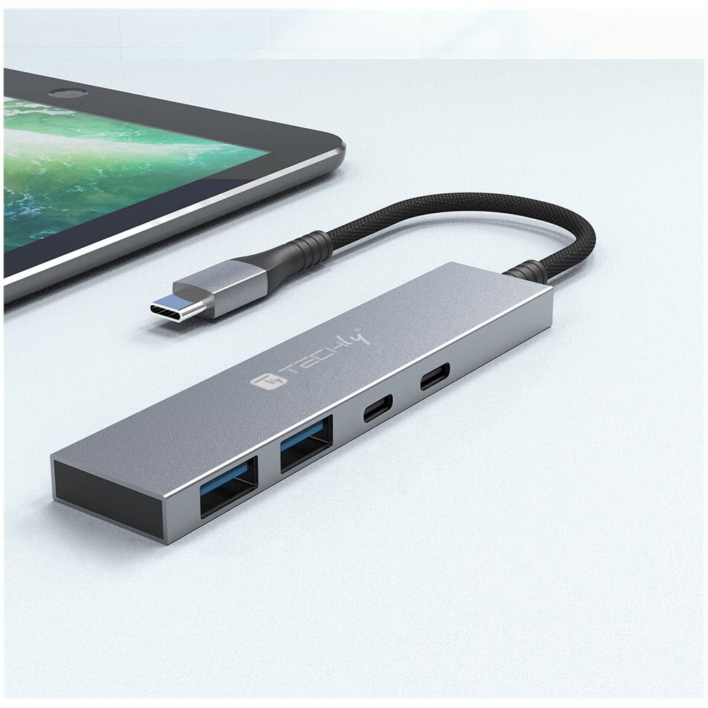 Hub Usb3.2 Slim 2 Porte Usb-a E 2 Porte Usb-c - Foto 3