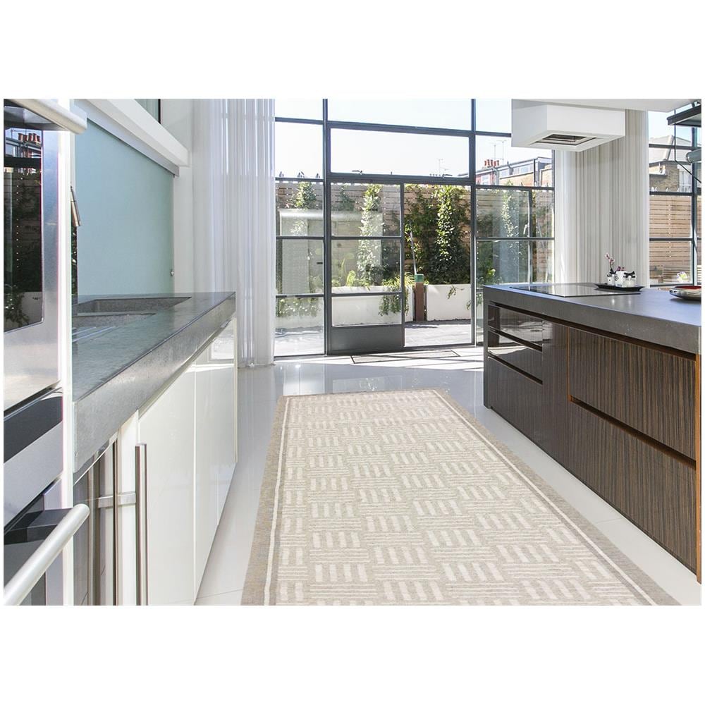 Tappeto Passatoia Cucina Corsia Retro Antiscivolo Disegni New Varie Fantasie By Suardi 55x280 Dekor Beige - Foto 1