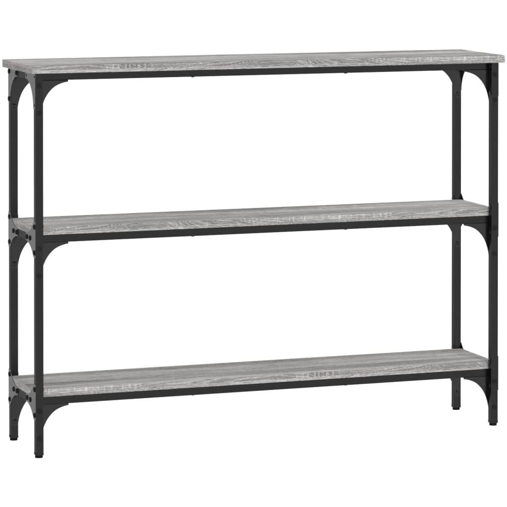 Tavolino Consolle Grigio Sonoma 100x22,5x75cm Legno Multistrato - Foto 2