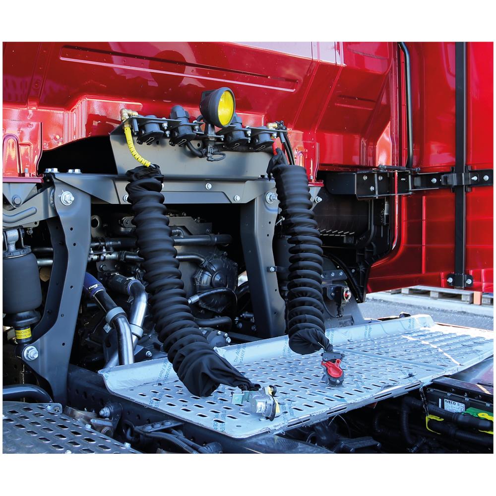 Truck-tights, Copertura Elasticizzata Per Spirali Aria Ed Elettriche - Rosso - Foto 2