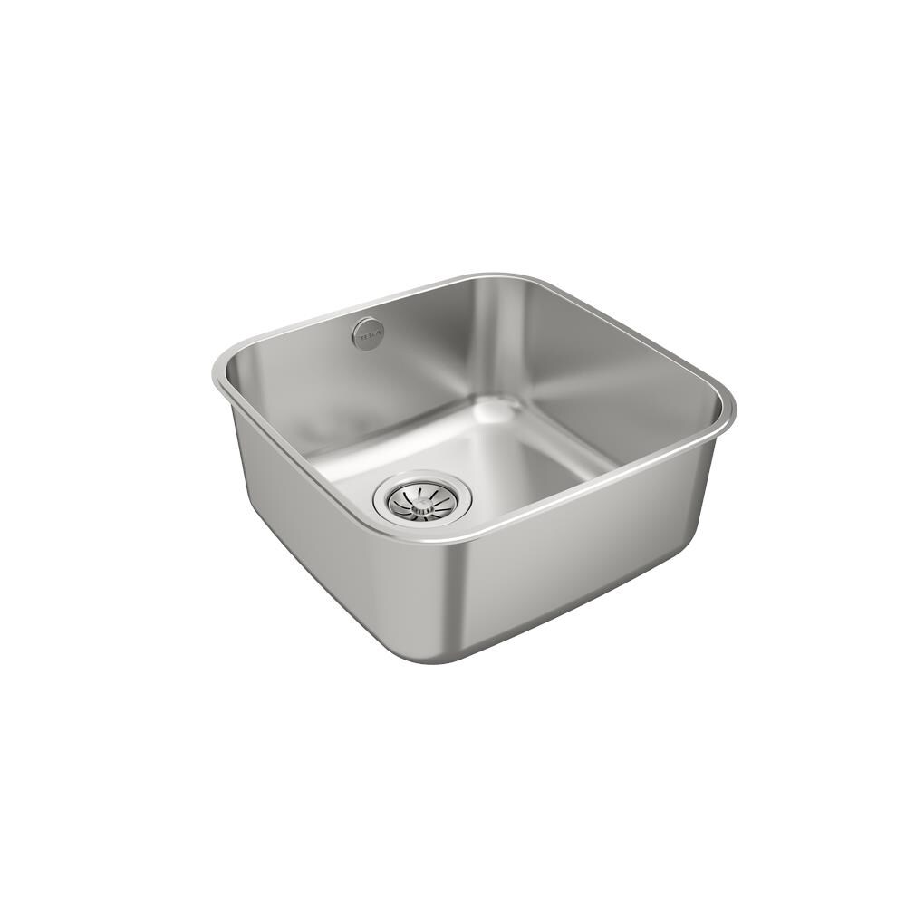 Lavello Sottopiano BE 40.40 Plus Quadrato 1 Vasca Acciaio Inossidabile - Foto 4