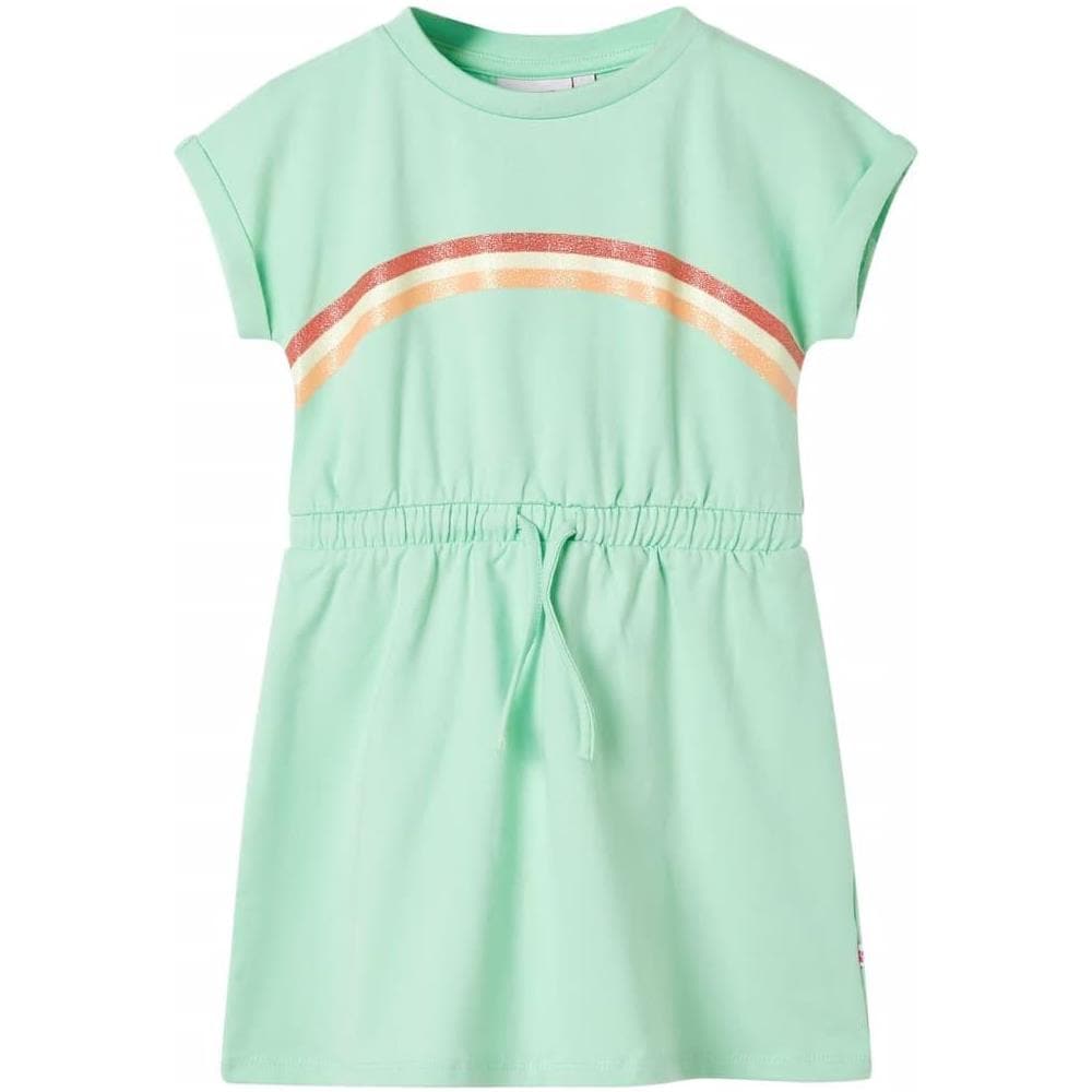 Abito da Bambina con Coulisse Verde Brillante 104 - Foto 1